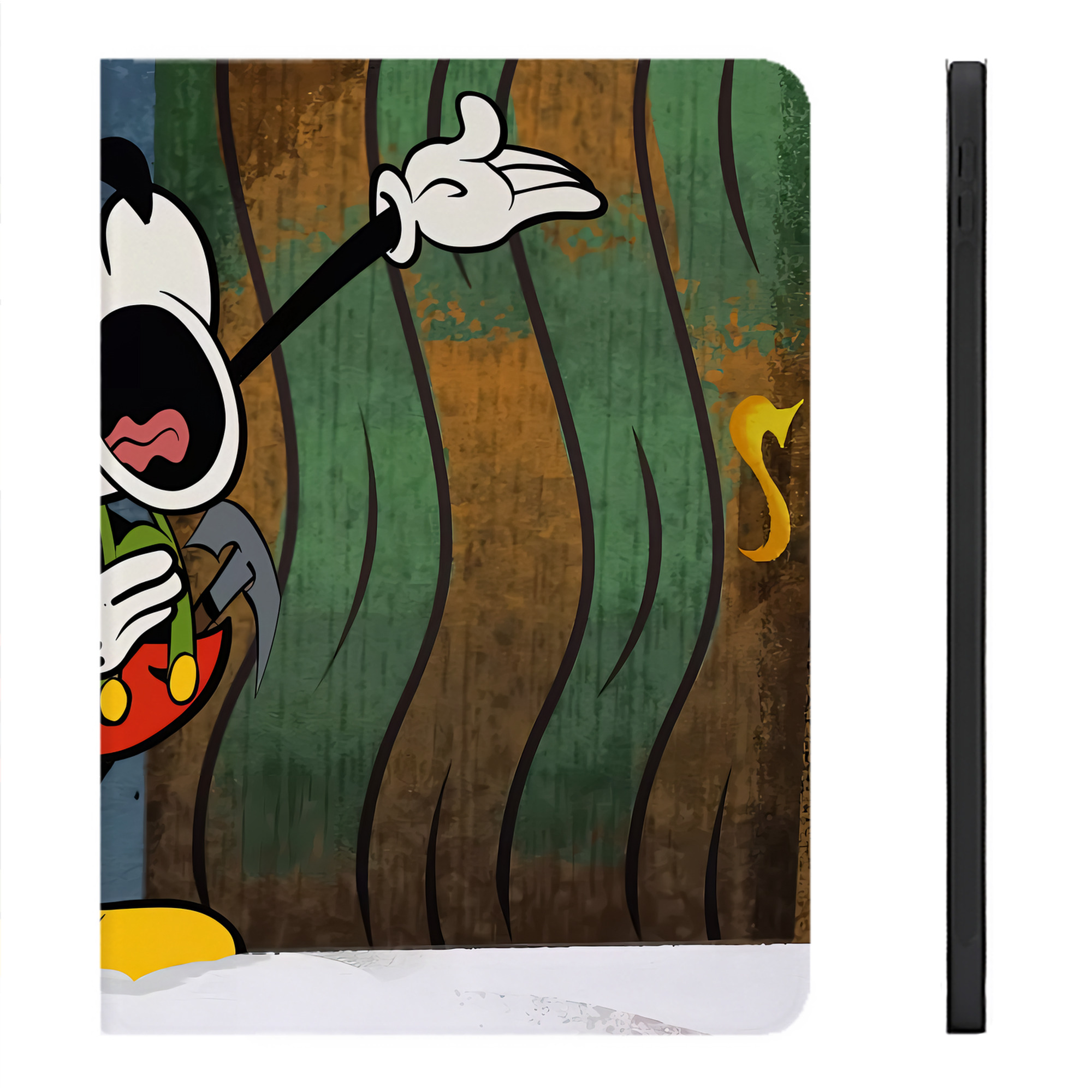（画像用） ミッキーマウス Mickey Mouse IPadケース ペンホルダー付き ブックスタイルデザイン